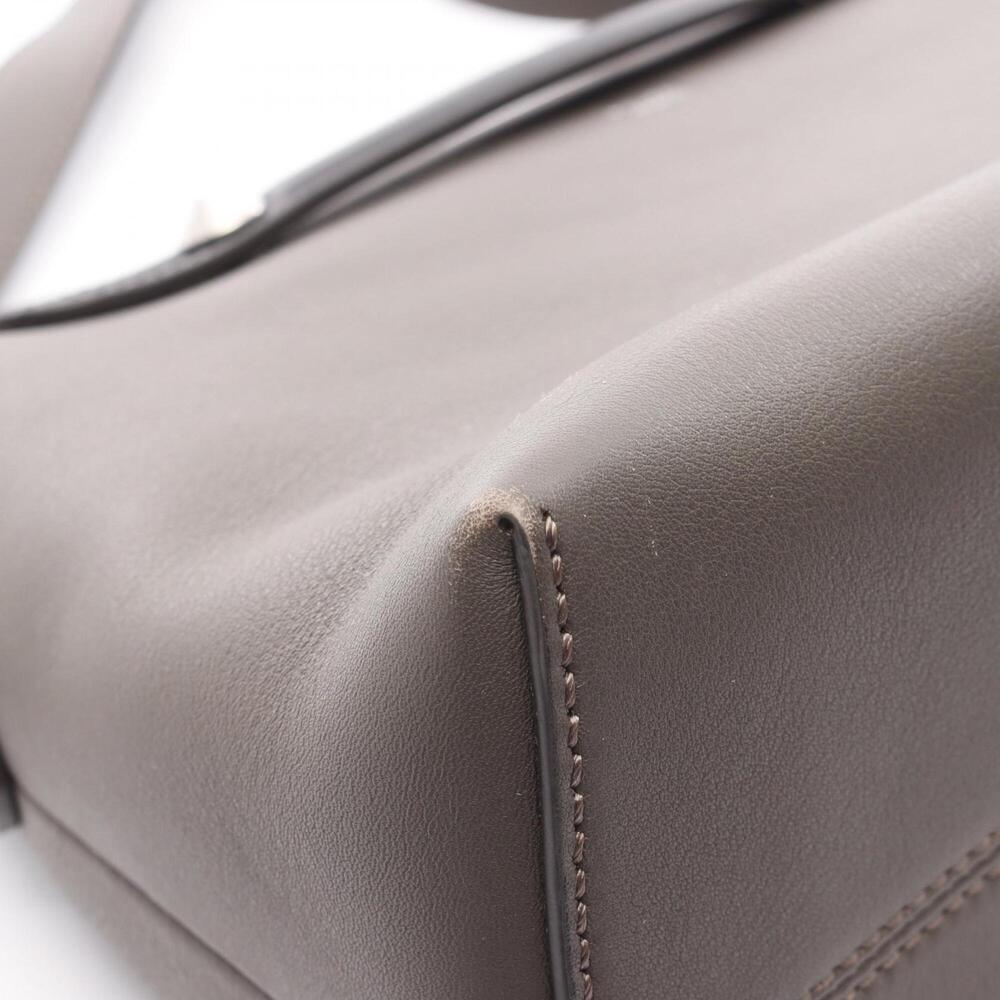 Fendi BY THE WAY MEDIUM 2-Way Handbag, Leather, Women's, Gray/Black - Picture 9 of 10